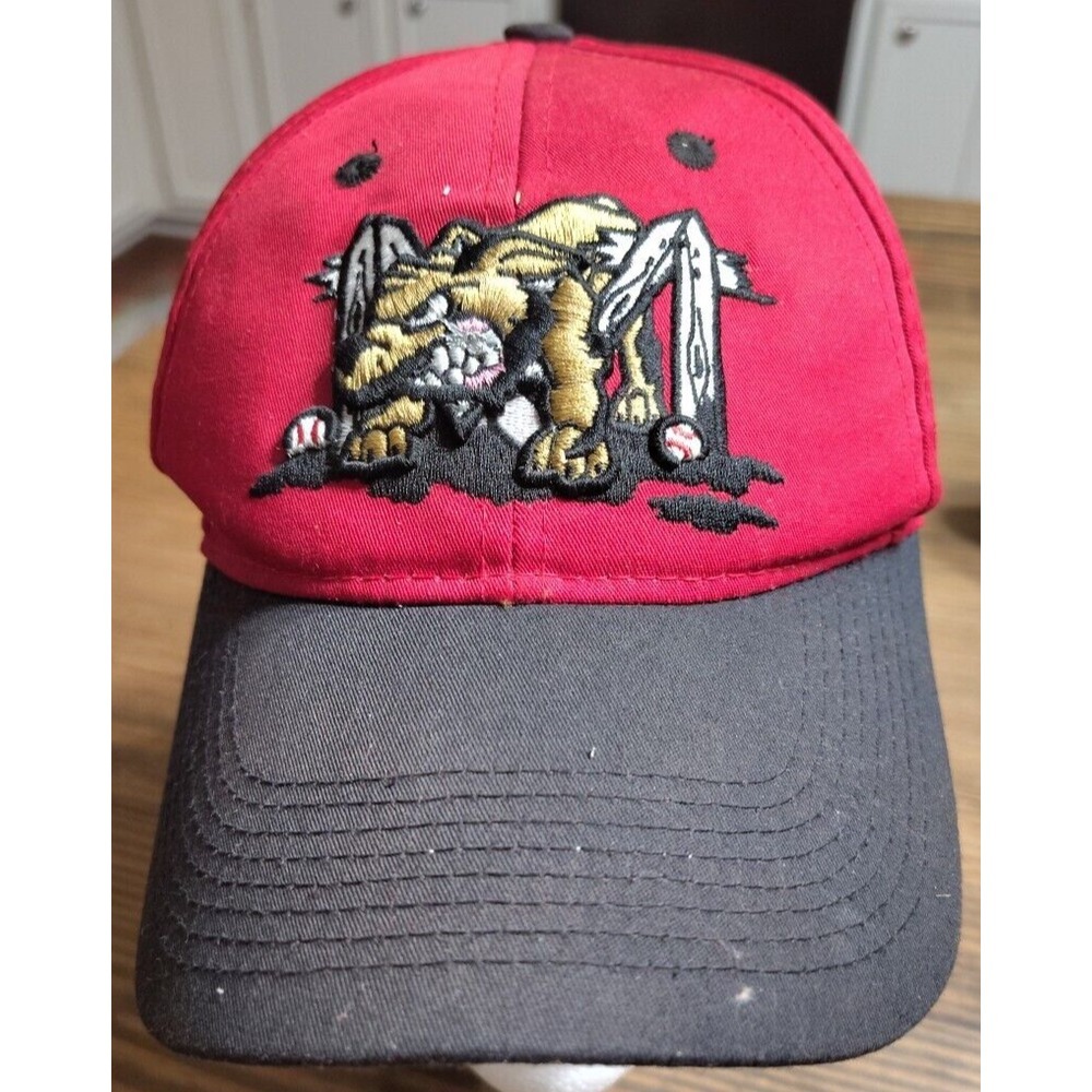 Batavia Muckdogs MiLB OC Sports Red/Black Low Profile Adjustable Baseball Hat‎